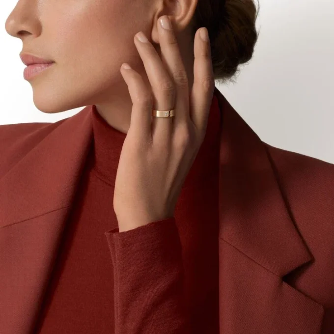 C De Cartier vielsesring, 5 mm bred, 1 diamant