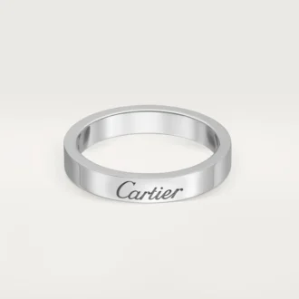 C De Cartier vielsesring – platin – Cartier