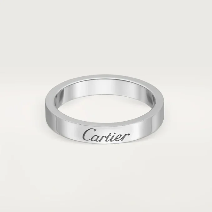 C De Cartier vielsesring – platin – Cartier C De Cartier vielsesring – platin – Cartier