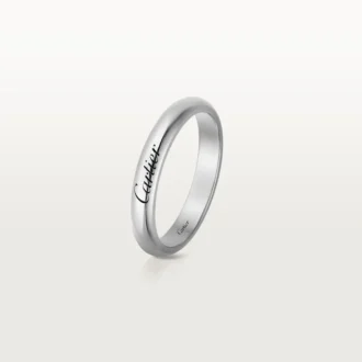 C De Cartier vielsesring – platin – Cartier