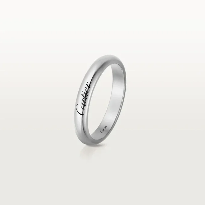 C De Cartier vielsesring – platin – Cartier C De Cartier vielsesring – platin – Cartier