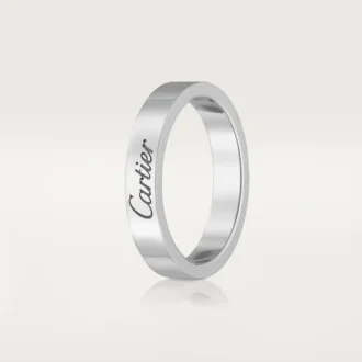 C De Cartier vielsesring – platin – Cartier
