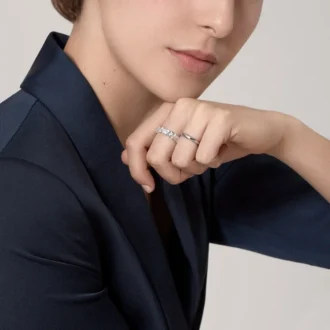 C De Cartier vielsesring – platin – Cartier