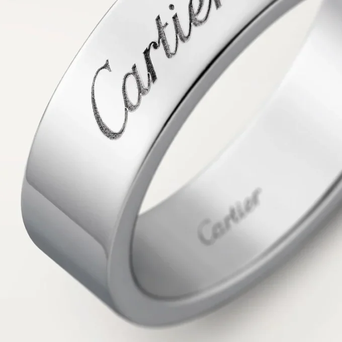 C De Cartier vielsesring – platin – Cartier C De Cartier vielsesring – platin – Cartier
