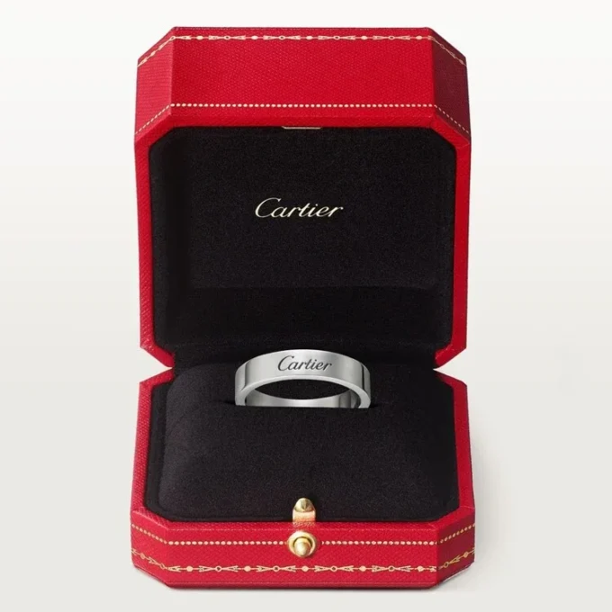 C De Cartier vielsesring – platin – Cartier C De Cartier vielsesring – platin – Cartier