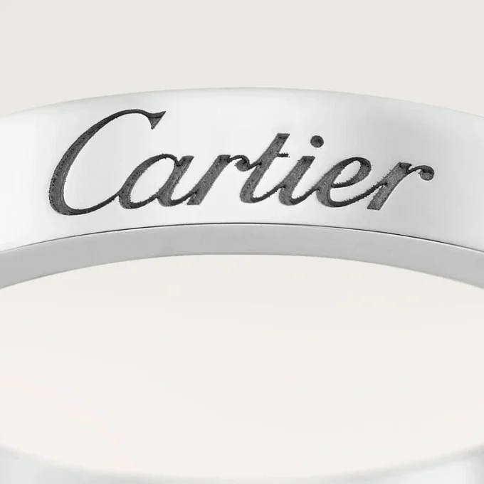 C De Cartier vielsesring – platin – Cartier C De Cartier vielsesring – platin – Cartier