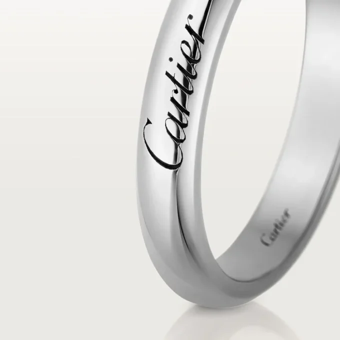 C De Cartier vielsesring – platin – Cartier C De Cartier vielsesring – platin – Cartier