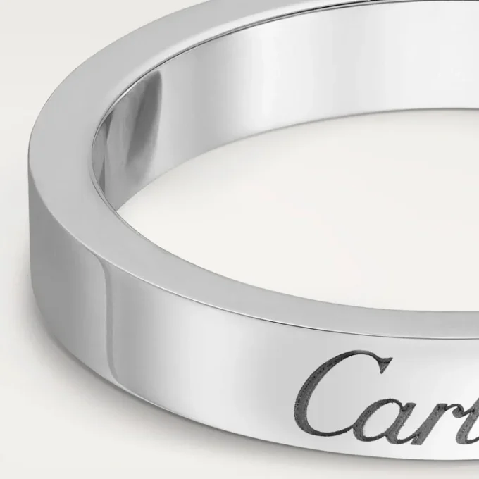 C De Cartier vielsesring – platin – Cartier C De Cartier vielsesring – platin – Cartier