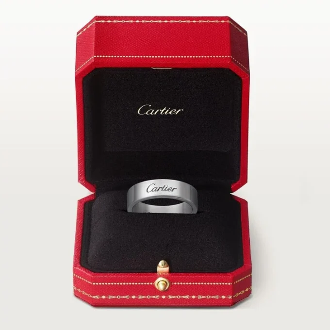 C De Cartier vielsesring – platin – Cartier C De Cartier vielsesring – platin – Cartier