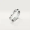 C De Cartier vielsesring – platin, diamant – Cartier C De Cartier vielsesring – platin, diamant – Cartier
