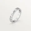 C De Cartier vielsesring – platin, diamant – Cartier C De Cartier vielsesring – platin, diamant – Cartier