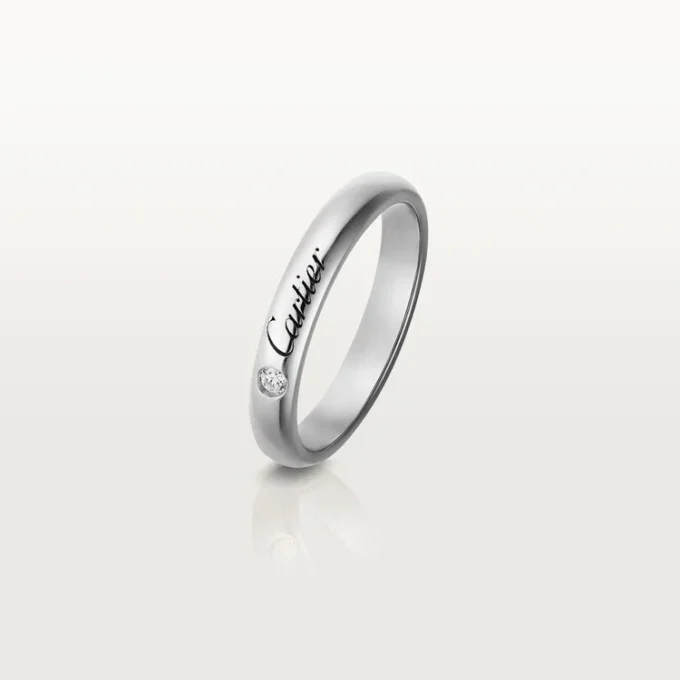 C De Cartier vielsesring – platin, diamant – Cartier C De Cartier vielsesring – platin, diamant – Cartier