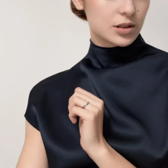 C De Cartier vielsesring – platin, diamant – Cartier