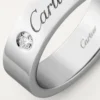 C De Cartier vielsesring – platin, diamant – Cartier C De Cartier vielsesring – platin, diamant – Cartier