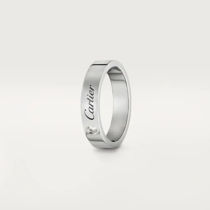 C De Cartier vielsesring – platin, diamant – Cartier C De Cartier vielsesring – platin, diamant – Cartier