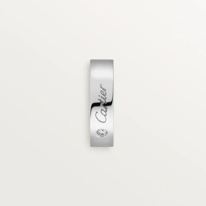 C De Cartier vielsesring – platin, diamant – Cartier C De Cartier vielsesring – platin, diamant – Cartier