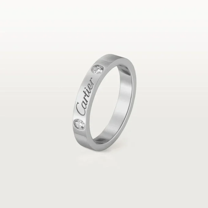 C De Cartier vielsesring – platin, diamanter – Cartier C De Cartier vielsesring – platin, diamanter – Cartier