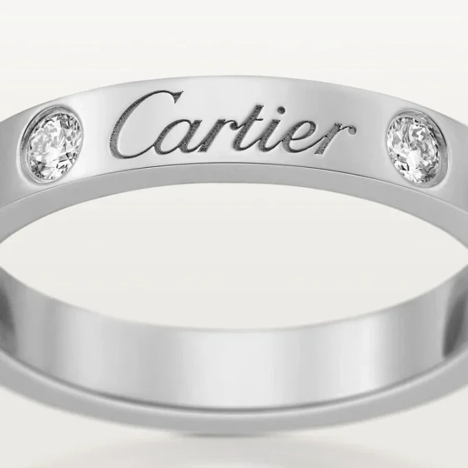 C De Cartier vielsesring – platin, diamanter – Cartier C De Cartier vielsesring – platin, diamanter – Cartier