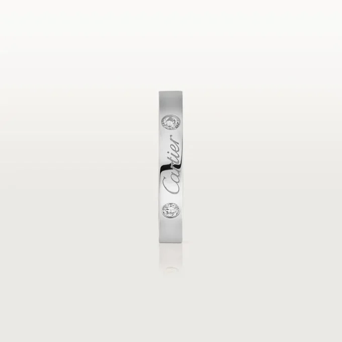 C De Cartier vielsesring – platin, diamanter – Cartier C De Cartier vielsesring – platin, diamanter – Cartier