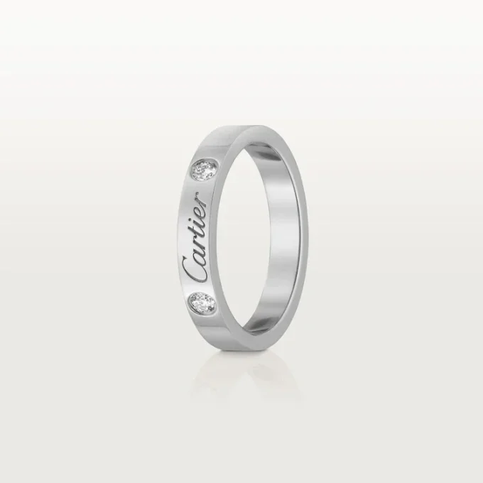 C De Cartier vielsesring – platin, diamanter – Cartier C De Cartier vielsesring – platin, diamanter – Cartier
