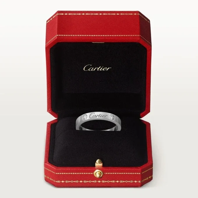 C De Cartier vielsesring – platin, diamanter – Cartier C De Cartier vielsesring – platin, diamanter – Cartier