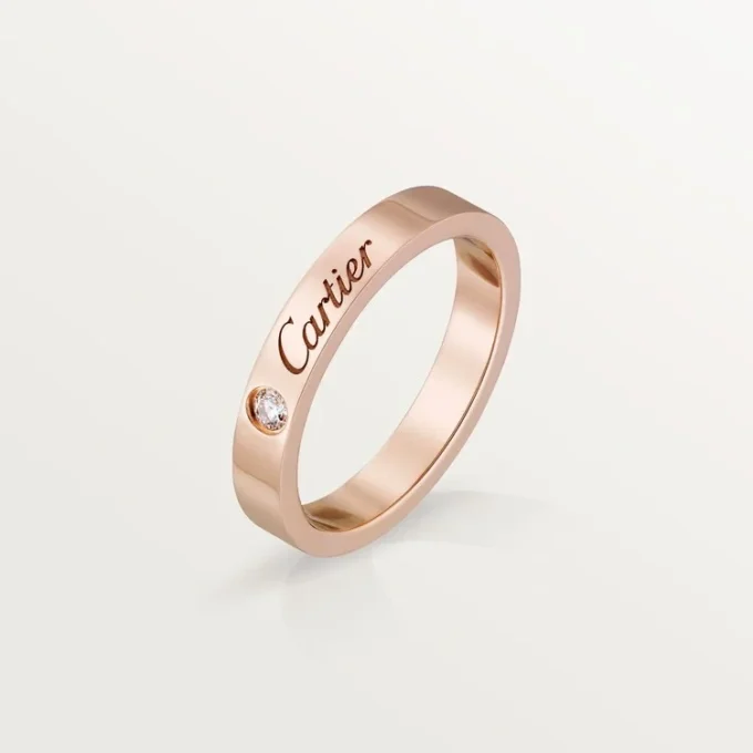 C De Cartier vielsesring – rosa guld, diamant – Cartier C De Cartier vielsesring – rosa guld, diamant – Cartier