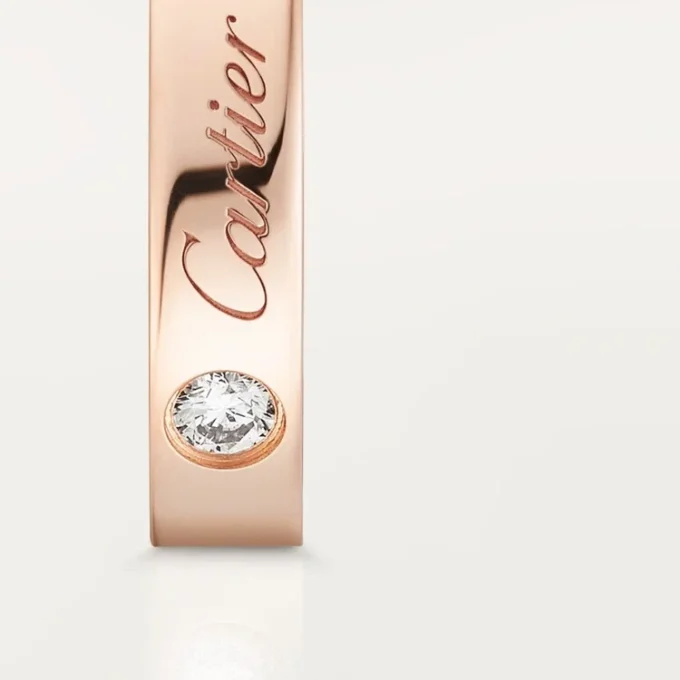 C De Cartier vielsesring – rosa guld, diamant – Cartier C De Cartier vielsesring – rosa guld, diamant – Cartier