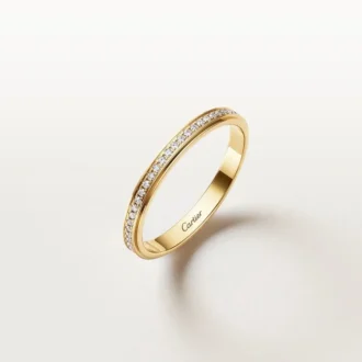 Cartier D’amour vielsesring, 2,3 mm bred, pavé
