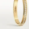 Cartier D’amour vielsesring, 2,3 mm bred, pavé