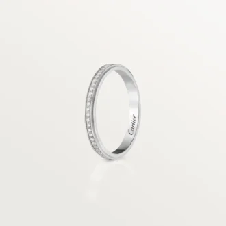 Cartier D’amour vielsesring – platin, diamanter – Cartier