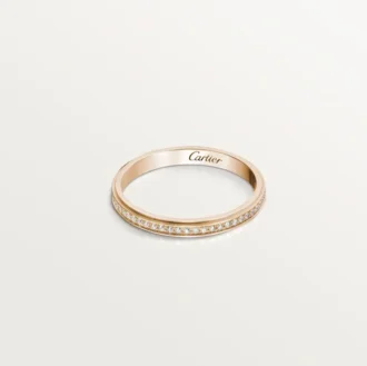 Cartier D’amour vielsesring – rosa guld, diamanter – Cartier