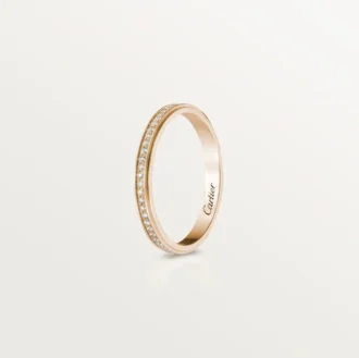 Cartier D’amour vielsesring – rosa guld, diamanter – Cartier