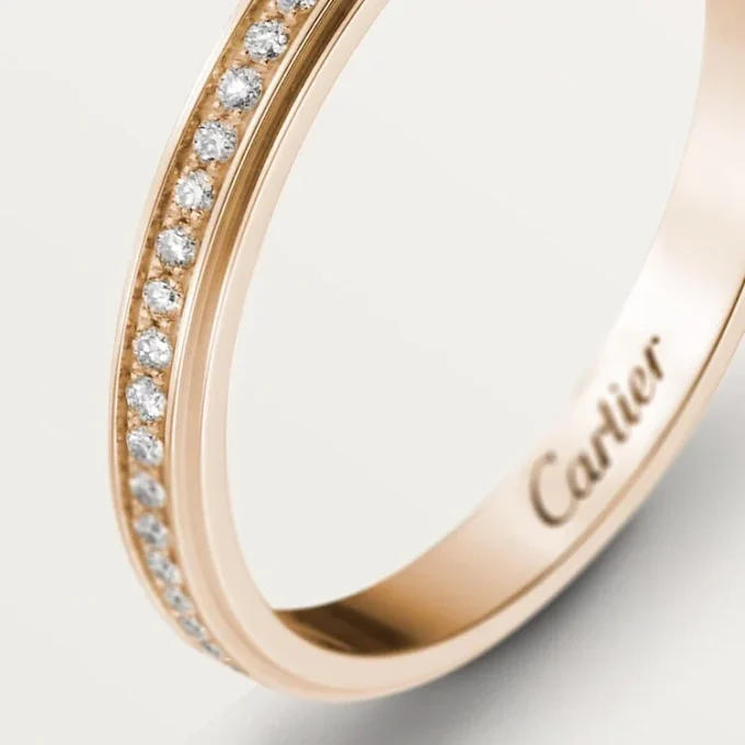 Cartier D’amour vielsesring – rosa guld, diamanter – Cartier Cartier D’amour vielsesring – rosa guld, diamanter – Cartier