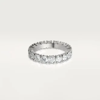 Cartier Destinee vielsesring, 4,1 mm bred, pavé
