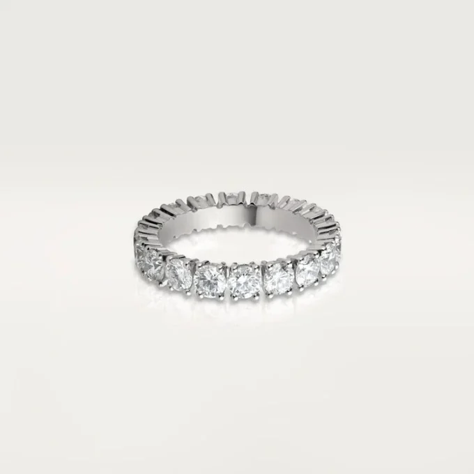 Cartier Destinee vielsesring, 4,1 mm bred, pavé