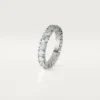Cartier Destinee vielsesring, 4,1 mm bred, pavé