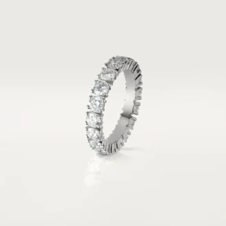 Cartier Destinee vielsesring, 4,1 mm bred, pavé