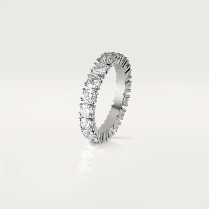 Cartier Destinee vielsesring, 4,1 mm bred, pavé