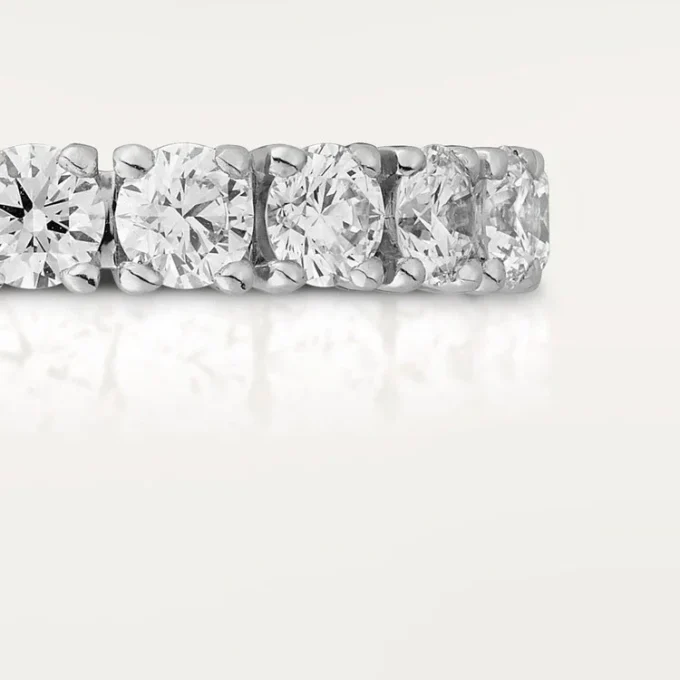Cartier Destinee vielsesring, 4,1 mm bred, pavé