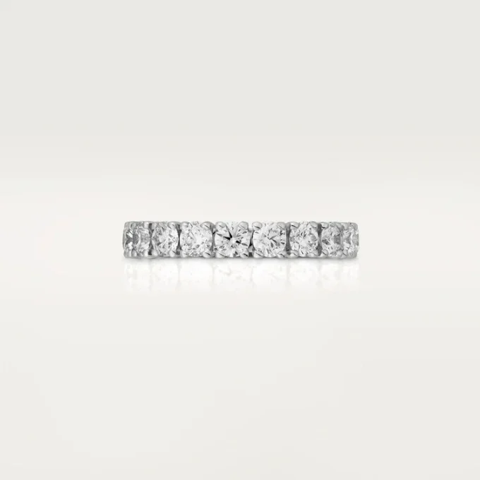 Cartier Destinee vielsesring, 4,1 mm bred, pavé