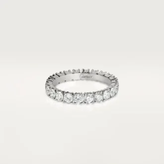 Cartier Destinee vielsesring – platin, diamanter – Cartier