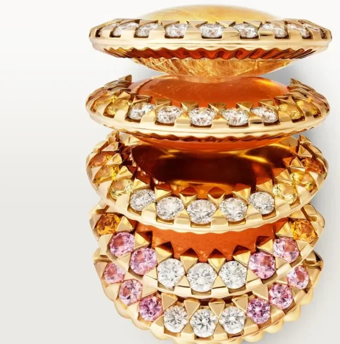 Cartier Libre Polymorph-ring, chalcedon, diamanter Cartier Libre Polymorph-ring, chalcedon, diamanter