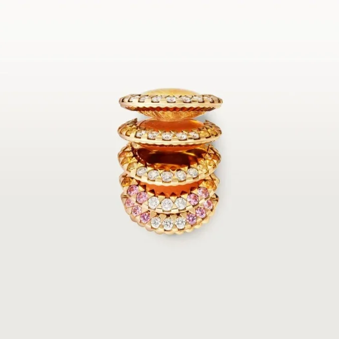 Cartier Libre Polymorph-ring, chalcedon, diamanter Cartier Libre Polymorph-ring, chalcedon, diamanter