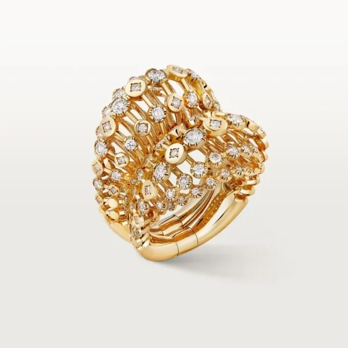 Cartier Libre Polymorph-ring, transformérbar, diamanter