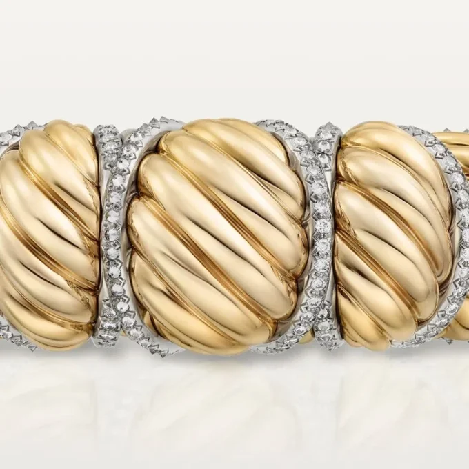 Cartier Libre Tressage-armbånd, diamanter Cartier Libre Tressage-armbånd, diamanter
