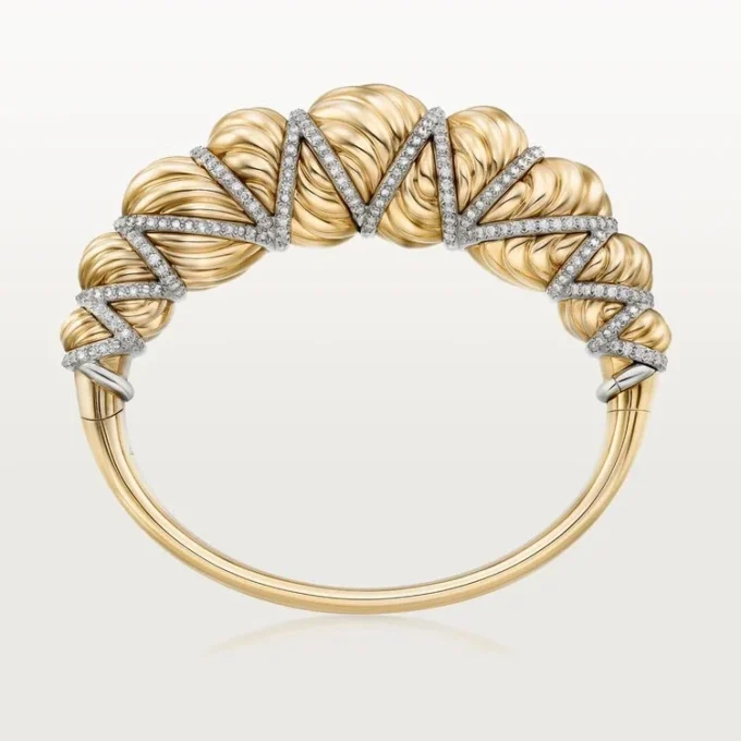 Cartier Libre Tressage-armbånd, diamanter Cartier Libre Tressage-armbånd, diamanter