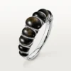 Cartier Libre Tressage-armbånd, obsidian, diamanter Cartier Libre Tressage-armbånd, obsidian, diamanter