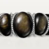 Cartier Libre Tressage-armbånd, obsidian, diamanter Cartier Libre Tressage-armbånd, obsidian, diamanter