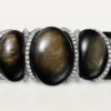 Cartier Libre Tressage-armbånd, obsidian, diamanter Cartier Libre Tressage-armbånd, obsidian, diamanter