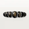 Cartier Libre Tressage-armbånd, obsidian, diamanter Cartier Libre Tressage-armbånd, obsidian, diamanter